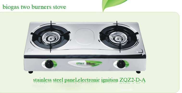twin biogas stove